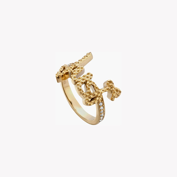 Just Cavalli Women's Gold Stainless Steel Ring | Jcrg00590206