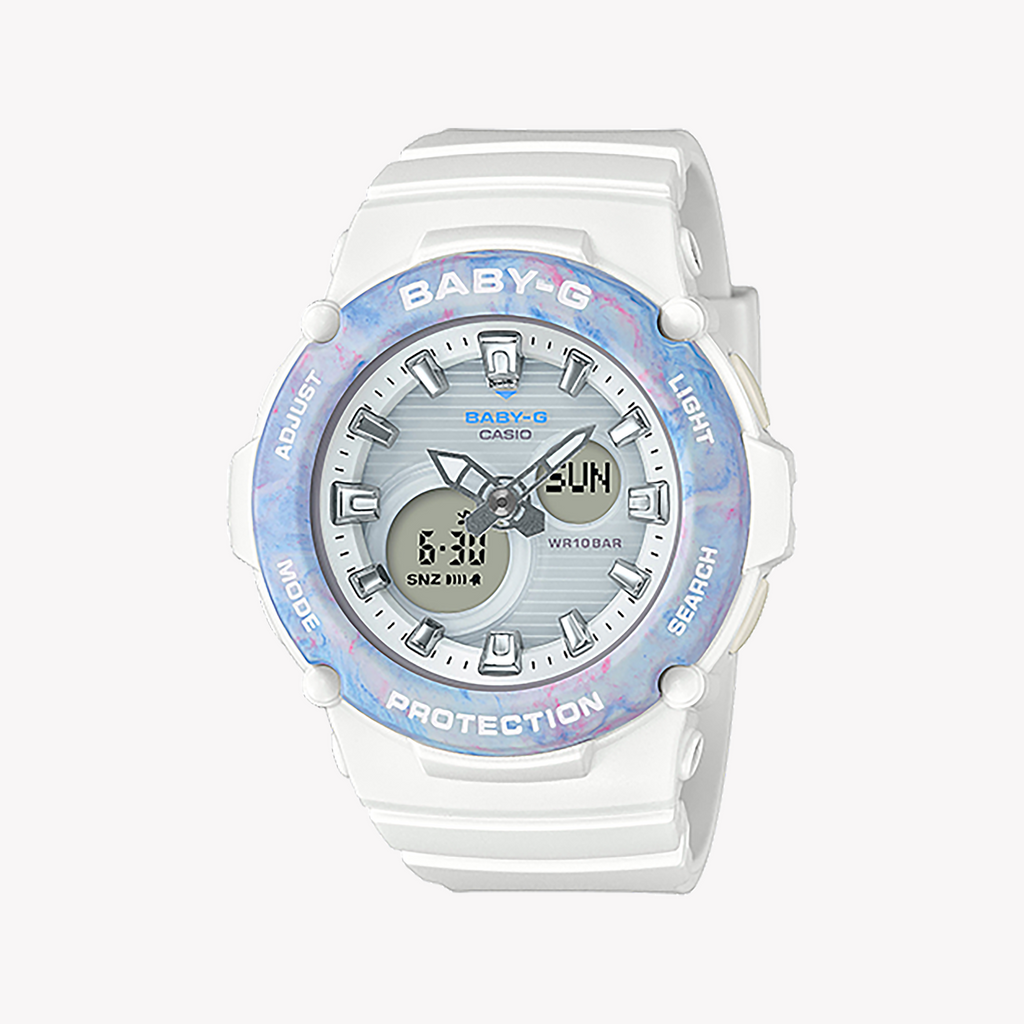BGA-270M-7ADR BABY-G ADVENTURE TIMEPIECE - VIBRANT WHITE RESIN for Active Women