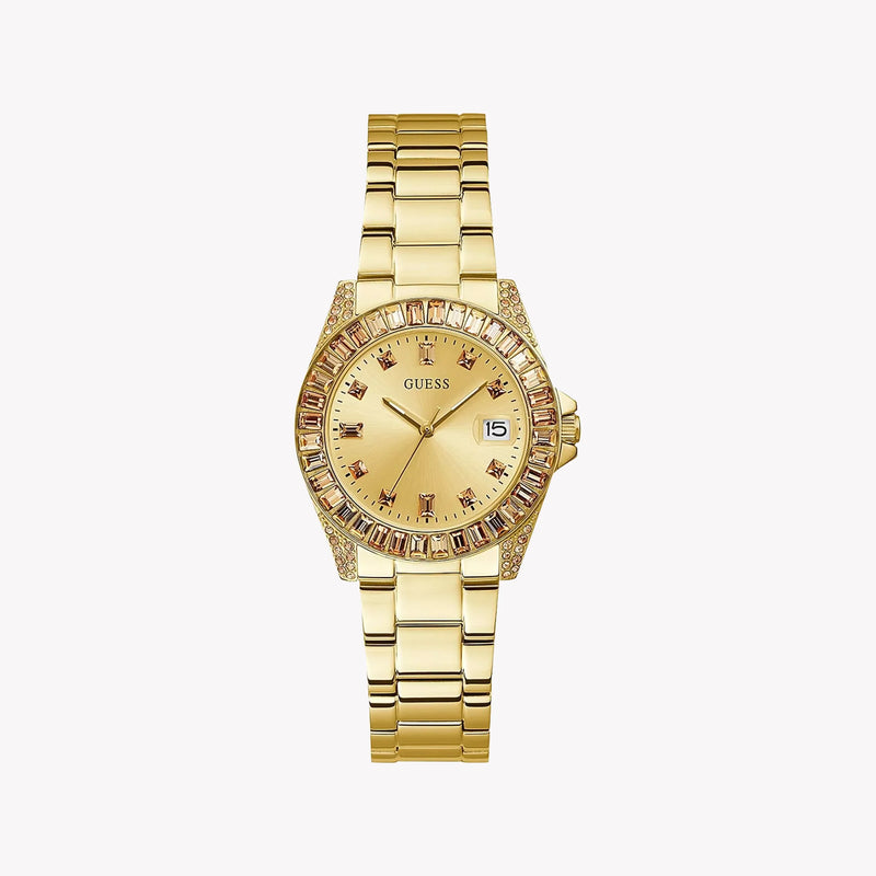 Guess Women's Gold Stainless Steel Watch, Champagne Dial | Gw0475l1 by i-watch