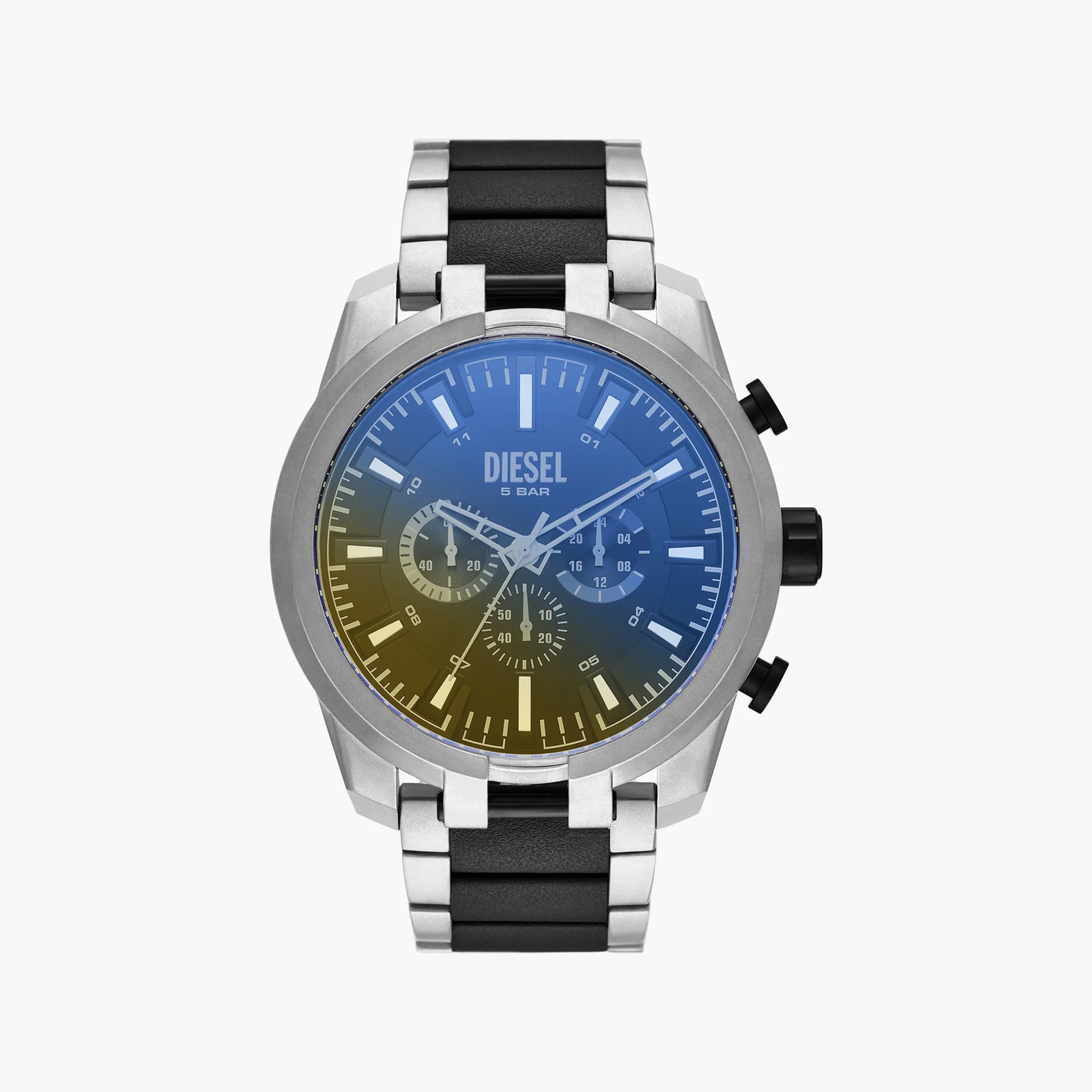 Diesel Men's Silver Stainless Steel, Black Dial | Dz4587 by i-watch
