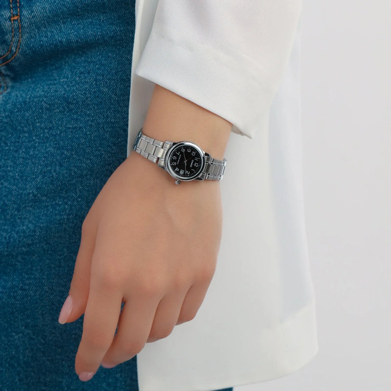 CASIO Women's Watch with Silver Stainless Steel Case and Silver Stainless Steel Band-i-Watch-6