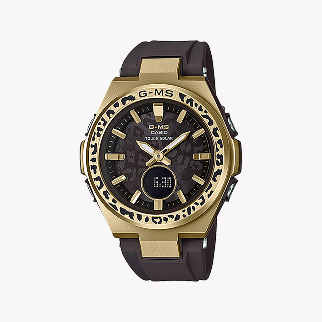 BABY-G MSG-S200WLP-5ADR - SPORTY ELEGANCE WOMEN'S WATCH WITH BROWN & GOLD DESIGN