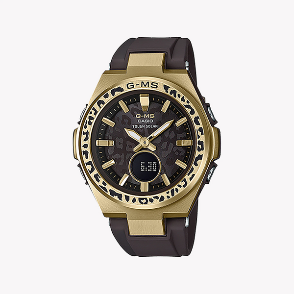 Baby-G Women's Brown & Gold Watch, Resin Band | Msg-S200wlp-5adr by i-watch