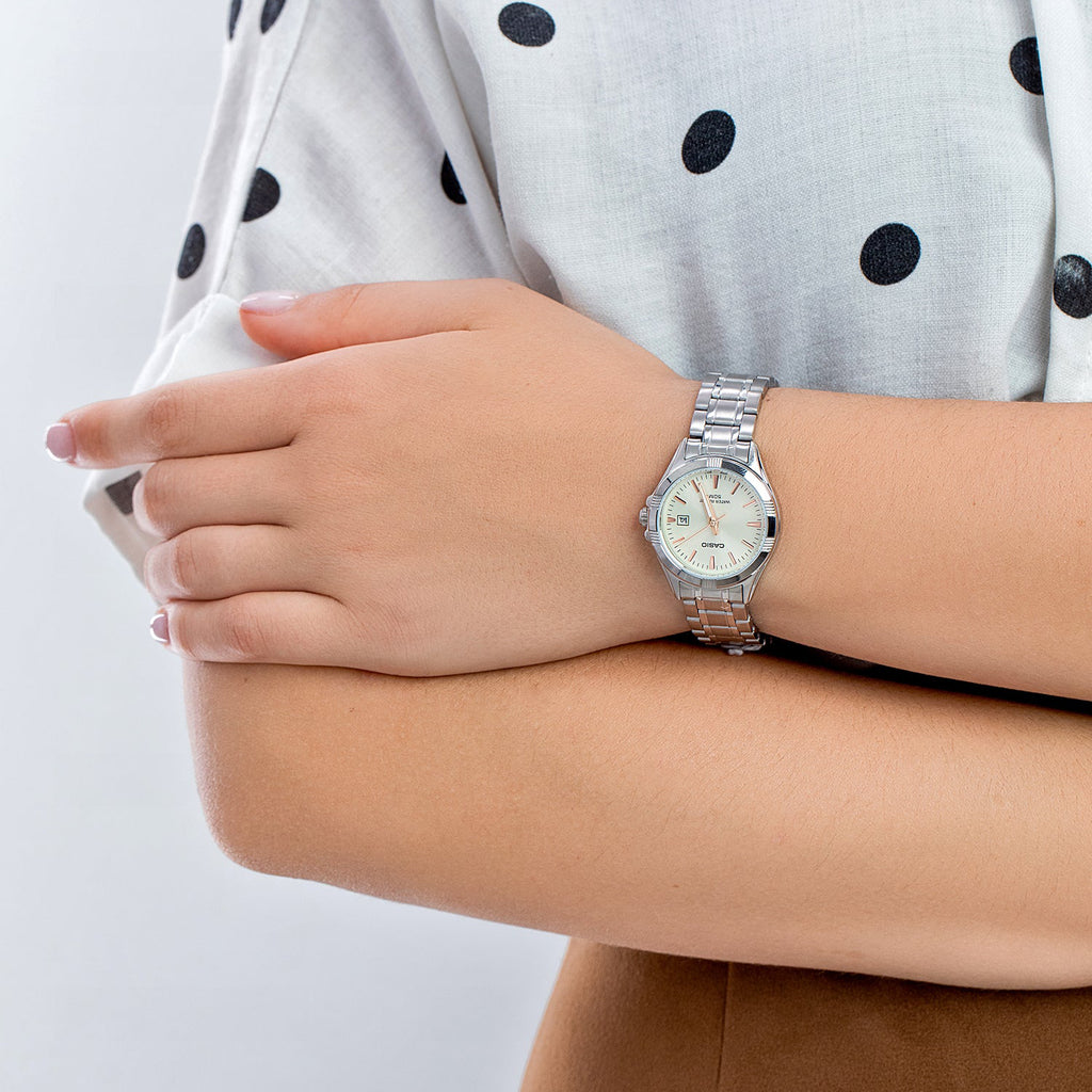 CASIO Women's Watch with Silver Stainless Steel Case and Silver Stainless Steel Band-i-Watch-4