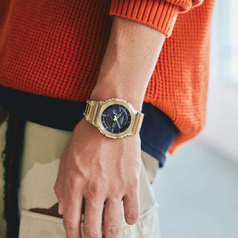 Casio G-Shock Gm-B2100gd-9adr Oak - Stylish Resilience Men's Watch In Gold & Black by i-watch