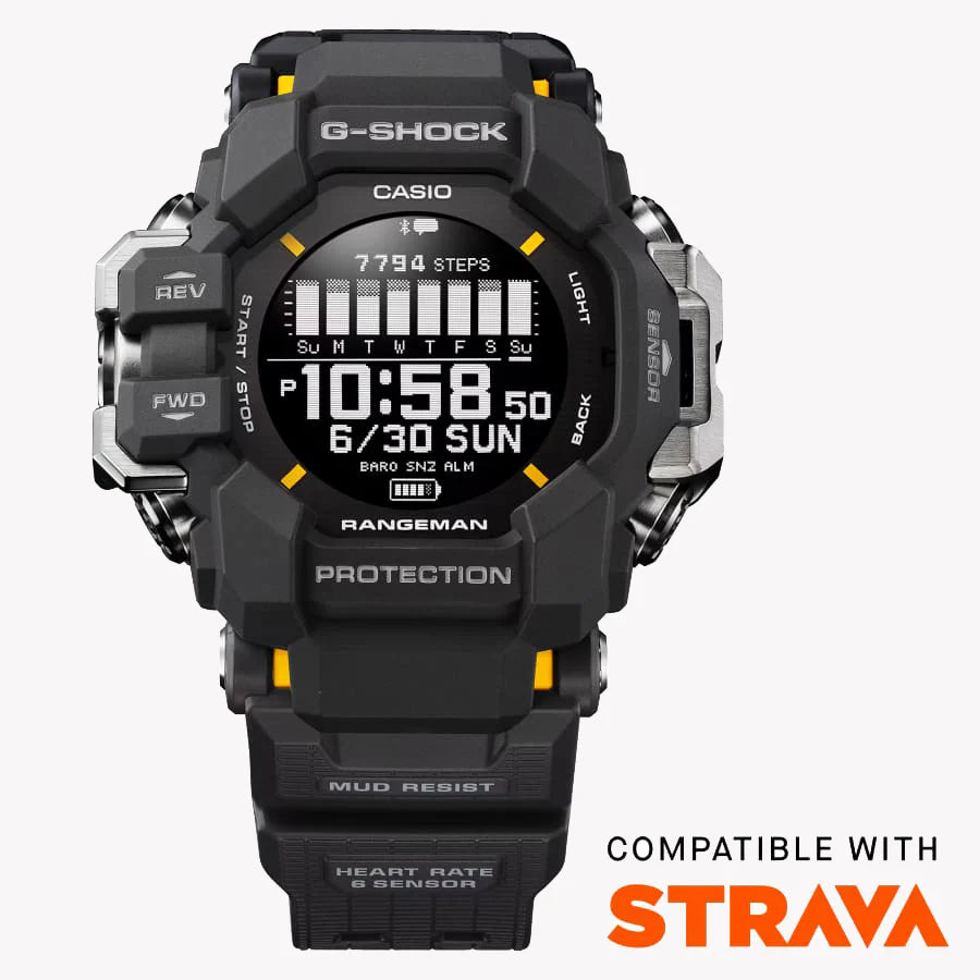 Casio Men's Black Resin Watch, Digital Dial | Gpr-H1000-1er by i-watch