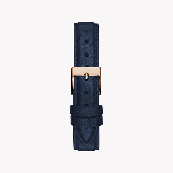 Guess Women's Rose Gold Watch, Blue Leather Band | Gw0761l2 by i-watch