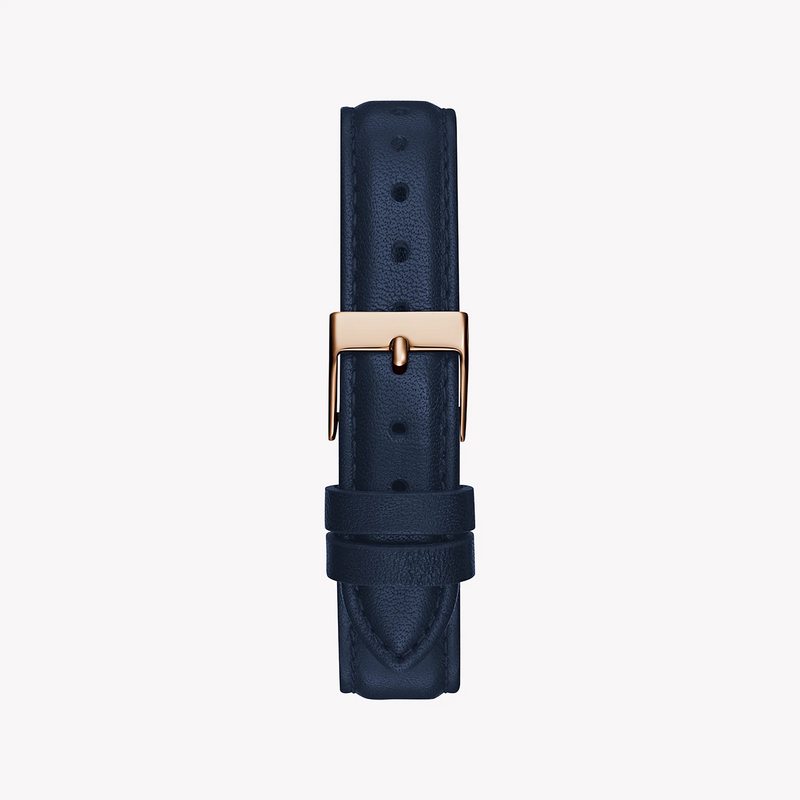 Guess Women's Rose Gold Watch, Blue Leather Band | Gw0761l2 by i-watch