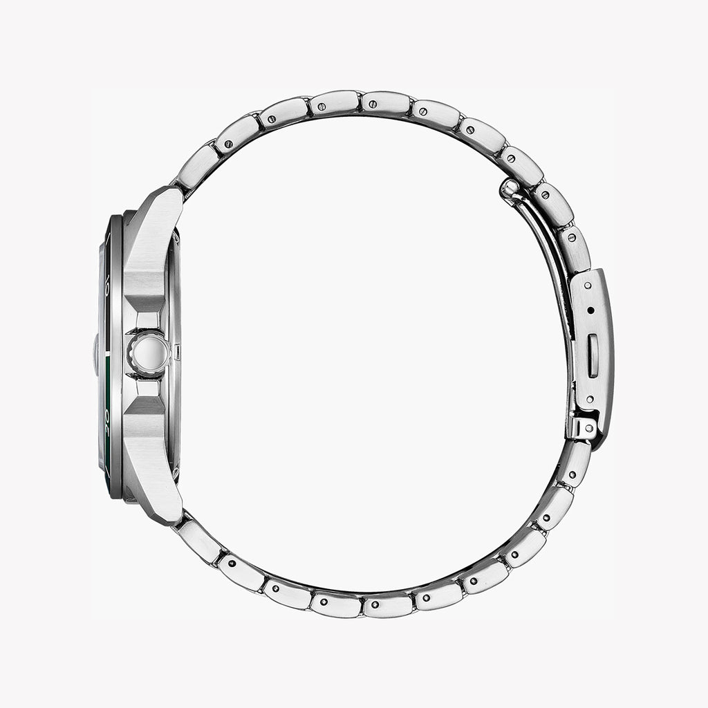 CITIZEN AW1811-82X - DYNAMIC PRECISION MEN'S TIMEPIECE WITH STRIKING GREEN DIAL & STAINLESS STEEL BRACELET-i-Watch-3