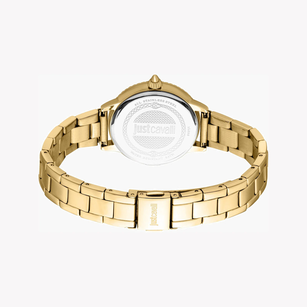 Just Cavalli Women's Gold Stainless Steel Watch, Silver Dial | Jc1l259m0055 by i-watch
