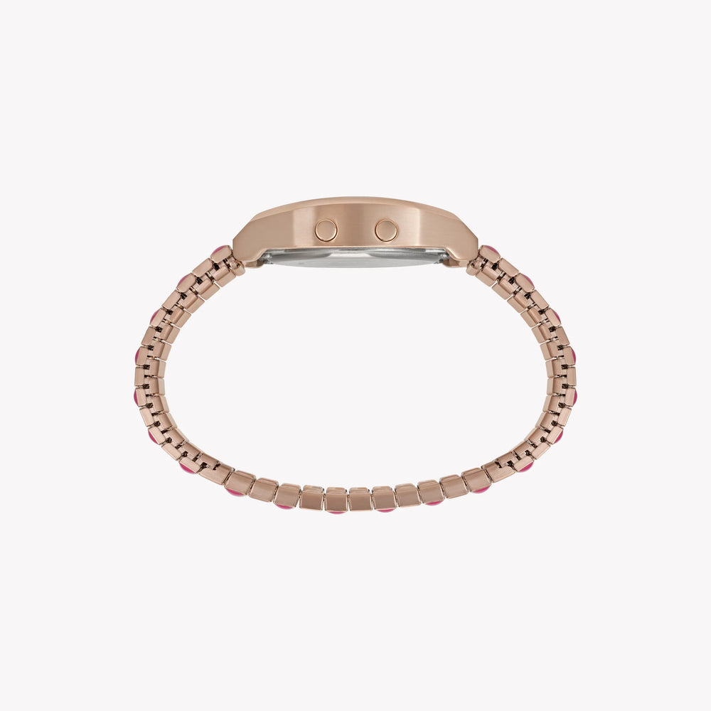 Timex Women's Rose Gold-Tone Watch, Pink Accents | T80 by i-watch