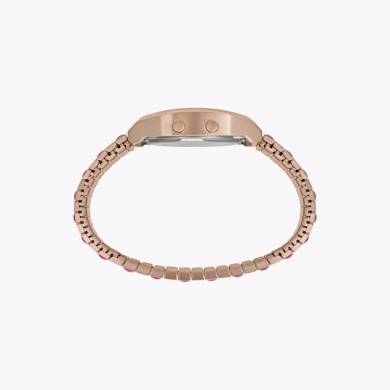 Timex Women's Rose Gold-Tone Watch, Pink Accents | T80 by i-watch