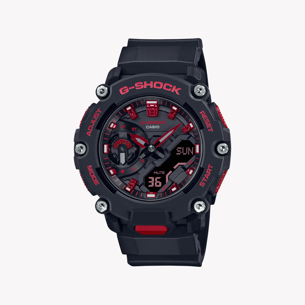 CASIO G-SHOCK GA-2200BNR-1ADR - RUGGED BLACK POWERHOUSE MEN'S WATCH