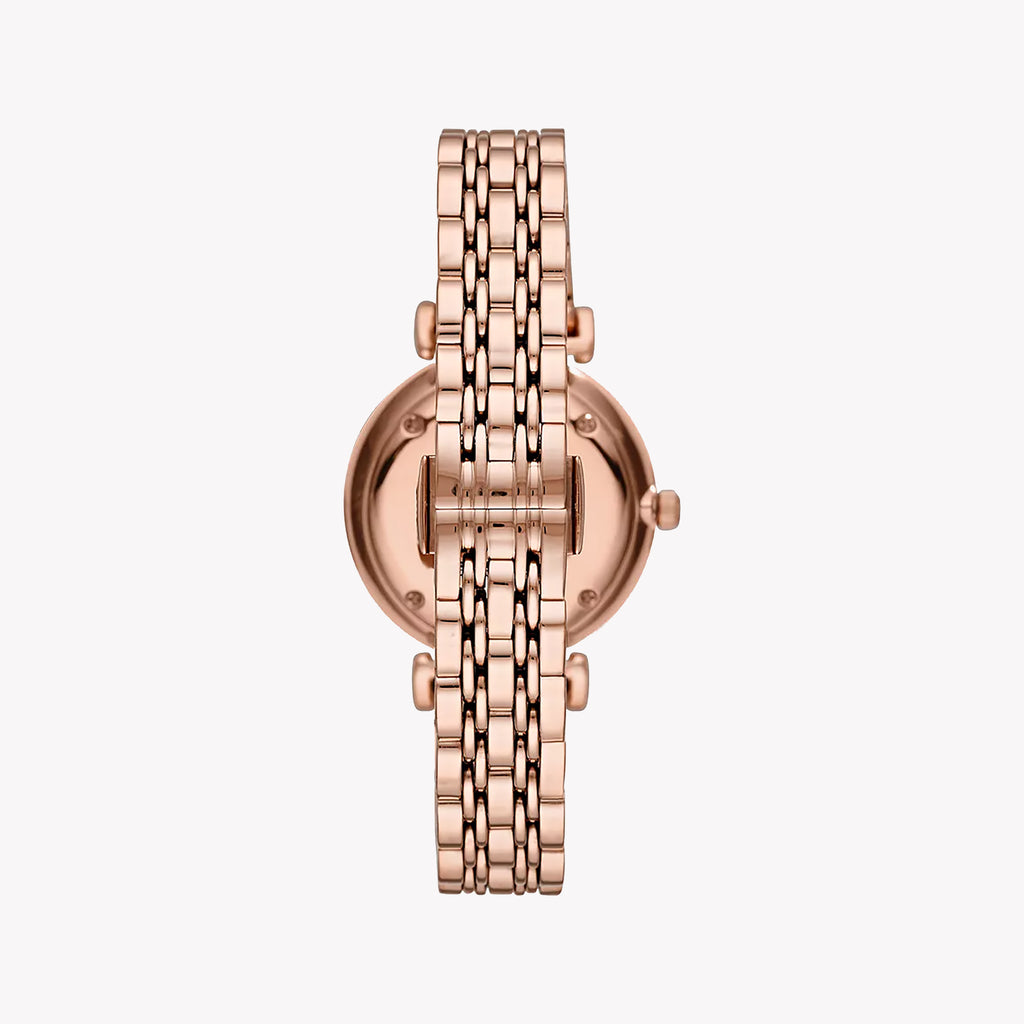 EMPORIO ARMANI AR11244 ROSE GOLD ELEGANCE - WOMEN'S TIMEPIECE WITH WHITE DIAL AND STAINLESS STEEL BAND-i-Watch-3