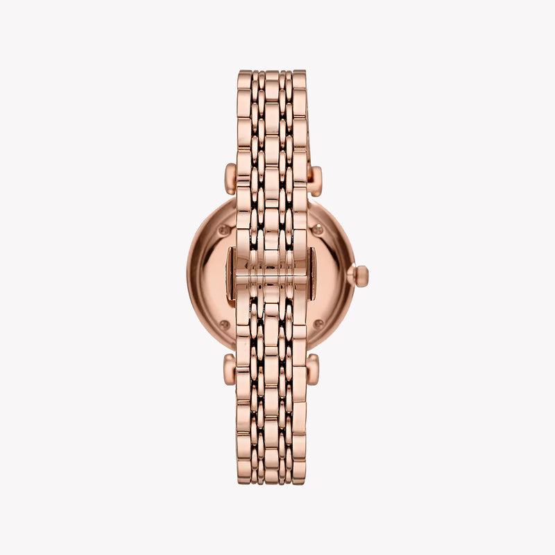 Emporio Armani Women's Rose Gold Watch, White Dial | Ar11244 by i-watch