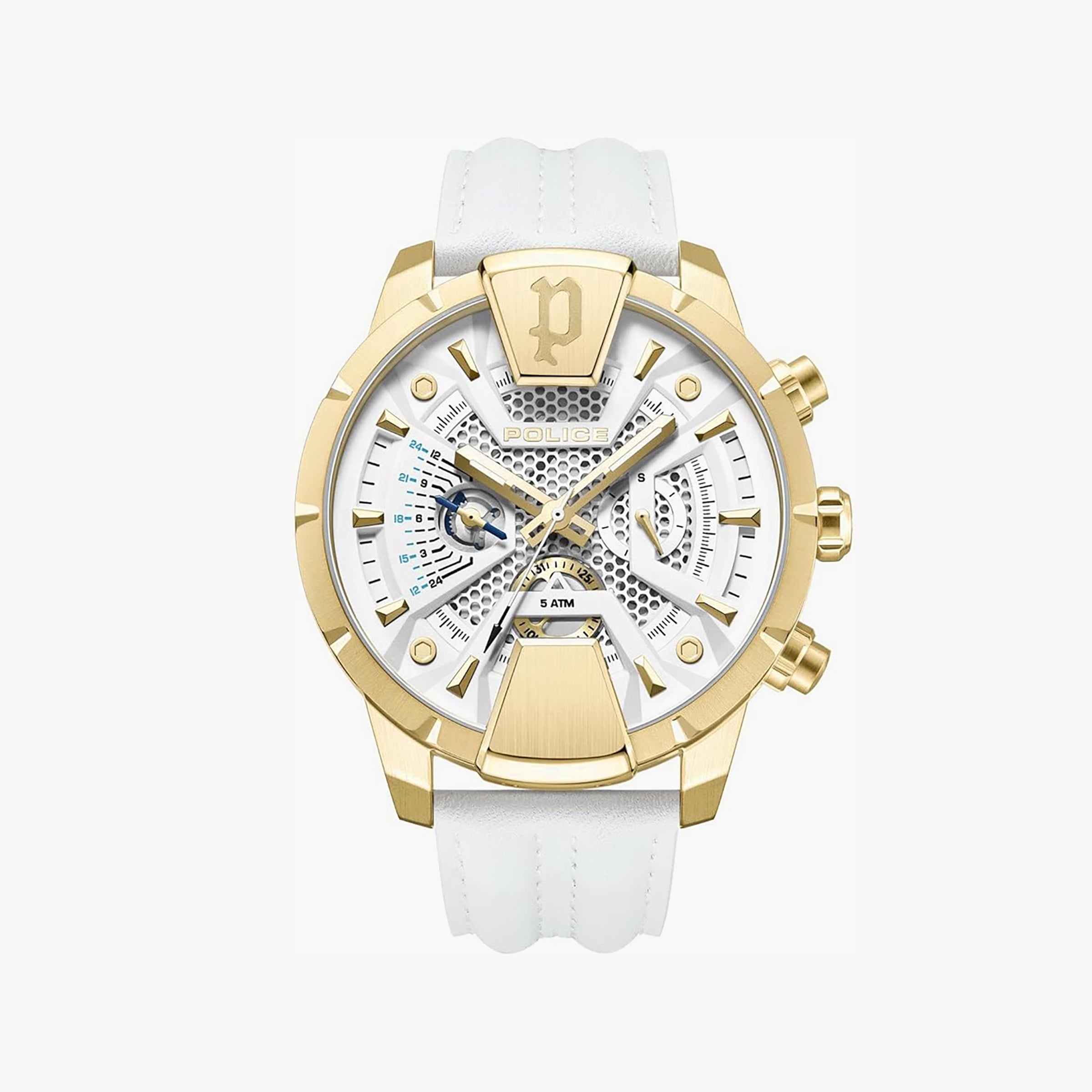 POLICE PEWJF2203707 - ELEGANT GOLDTIME MEN’S WATCH: STYLE & FUNCTIONALITY UNITE