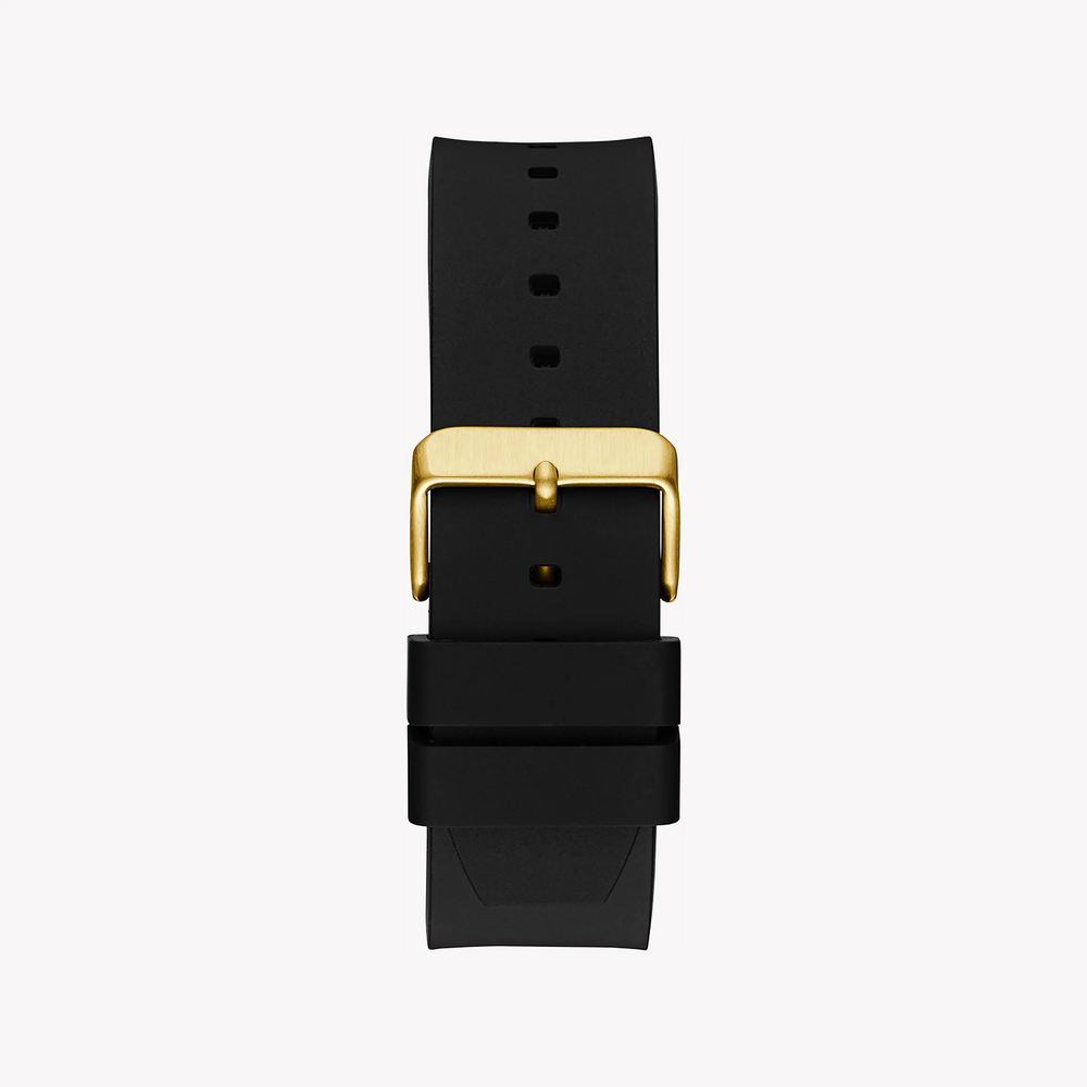 Guess Women's Gold Watch, Black Silicone Band | Gw0790g1 by i-watch