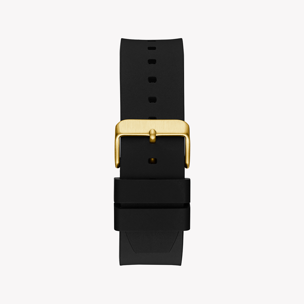 GUESS GW0790G1 BOLD SOPHISTICATION - Women's Gold & Black Silicone Timepiece-i-Watch-3