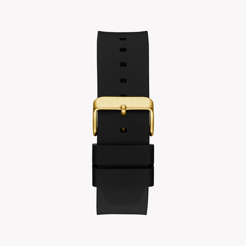 Guess Women's Gold Watch, Black Silicone Band | Gw0790g1 by i-watch