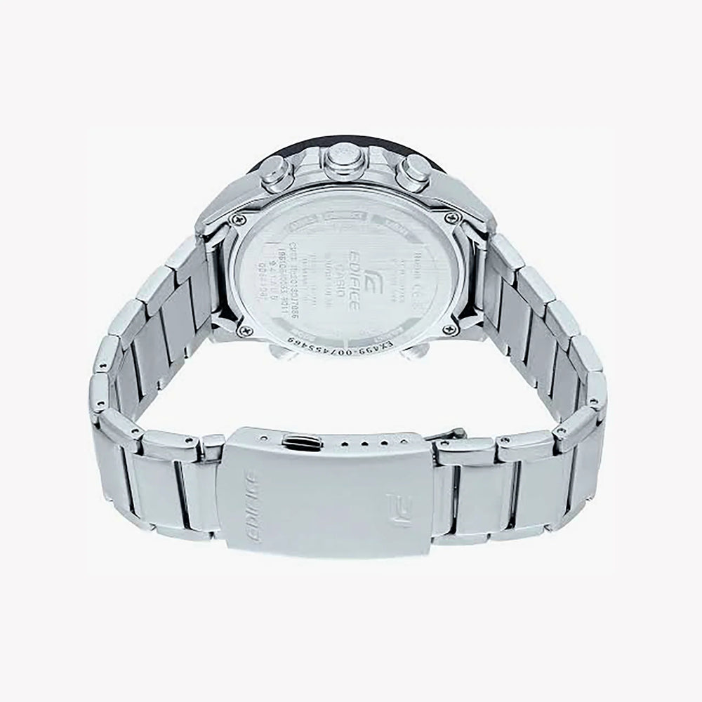 Casio Edifice Ecb-900db-1cdr - Sporty Elegance With Bluetooth Connectivity Men's Watch In Silver Stainless Steel by i-watch