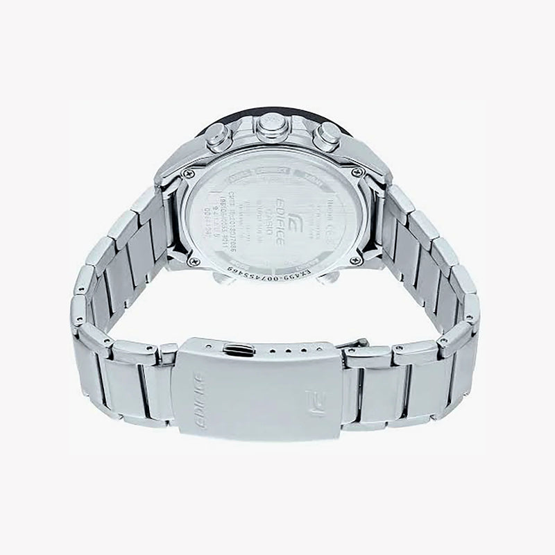 Casio Edifice Ecb-900db-1cdr - Sporty Elegance With Bluetooth Connectivity Men's Watch In Silver Stainless Steel by i-watch