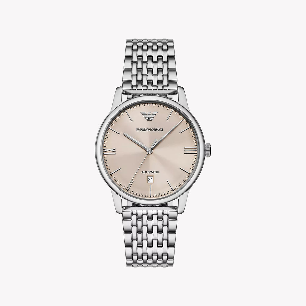 EMPORIO ARMANI AR60082 - ELEGANT FEMININE TIMEPIECE WITH BEIGE DIAL & STAINLESS STEEL BAND