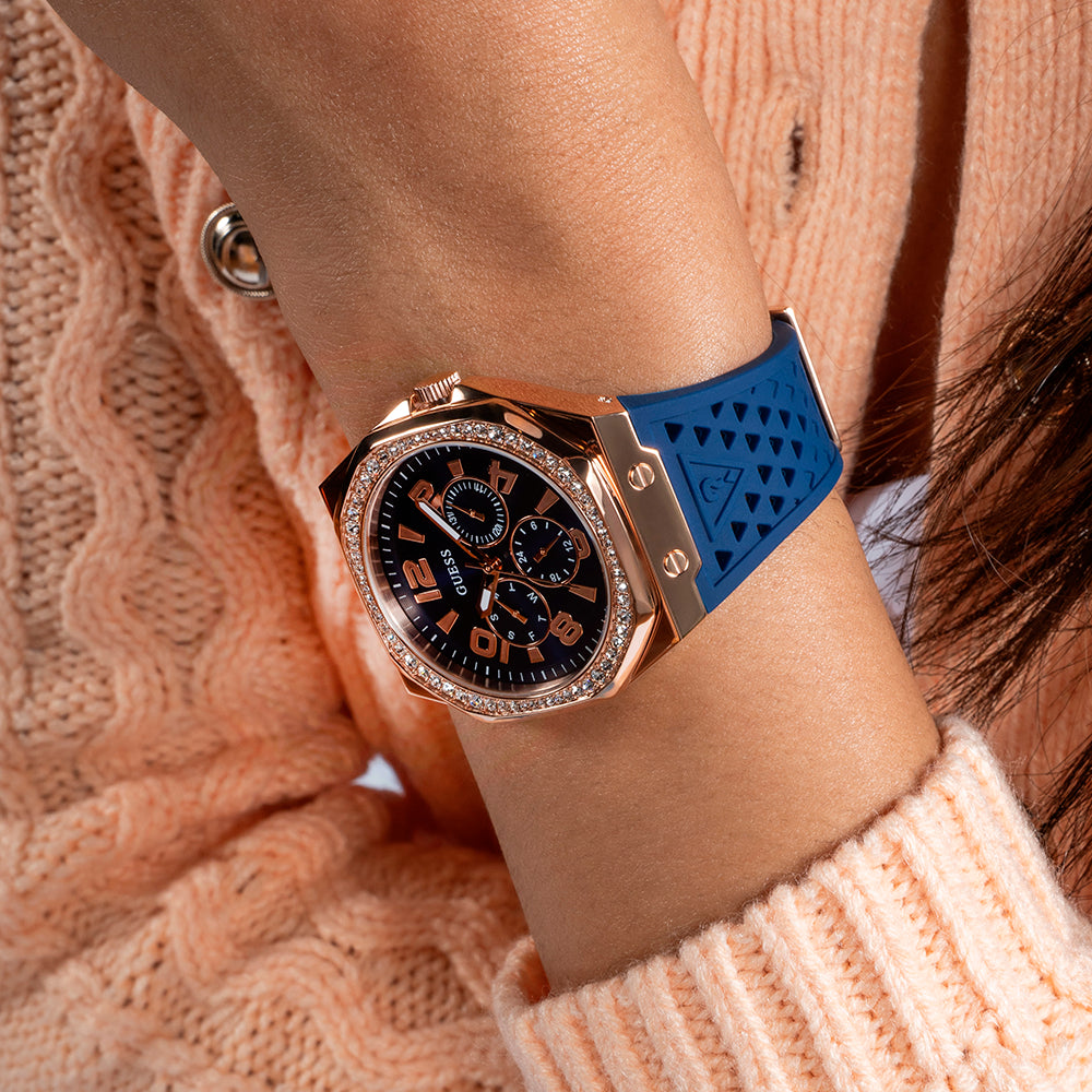 GUESS GW0694L4 RADIANT STYLE - BOLD BLUE & ROSE GOLD WOMEN'S WATCH-i-Watch-5