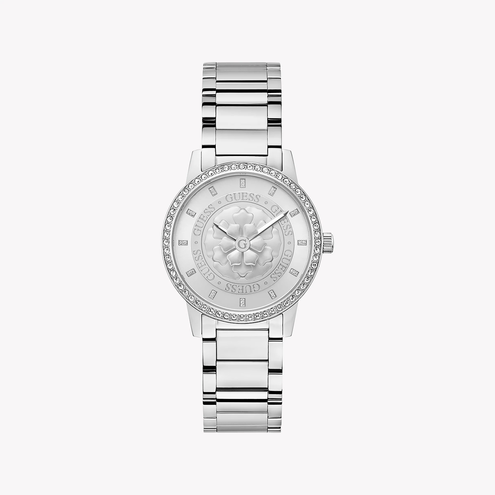 Guess Women's Silver Stainless Steel Watch, Silver Dial | Gw0747l1 by i-watch