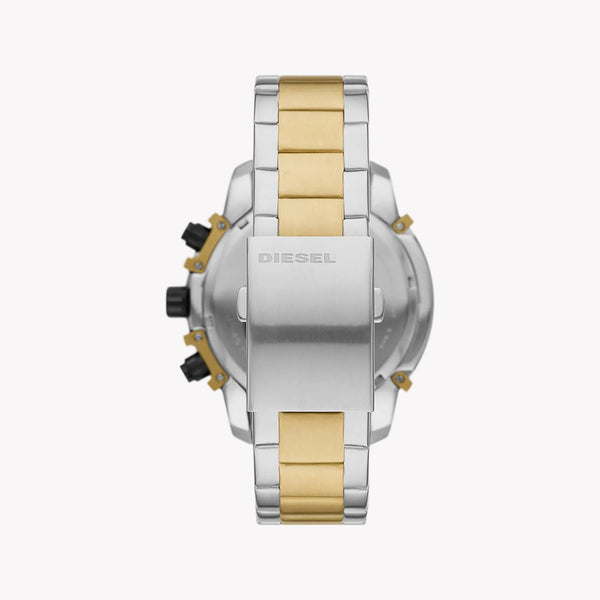 Diesel Men's Silver & Gold Stainless Steel Watch, Black Dial | Dz4577 by i-watch