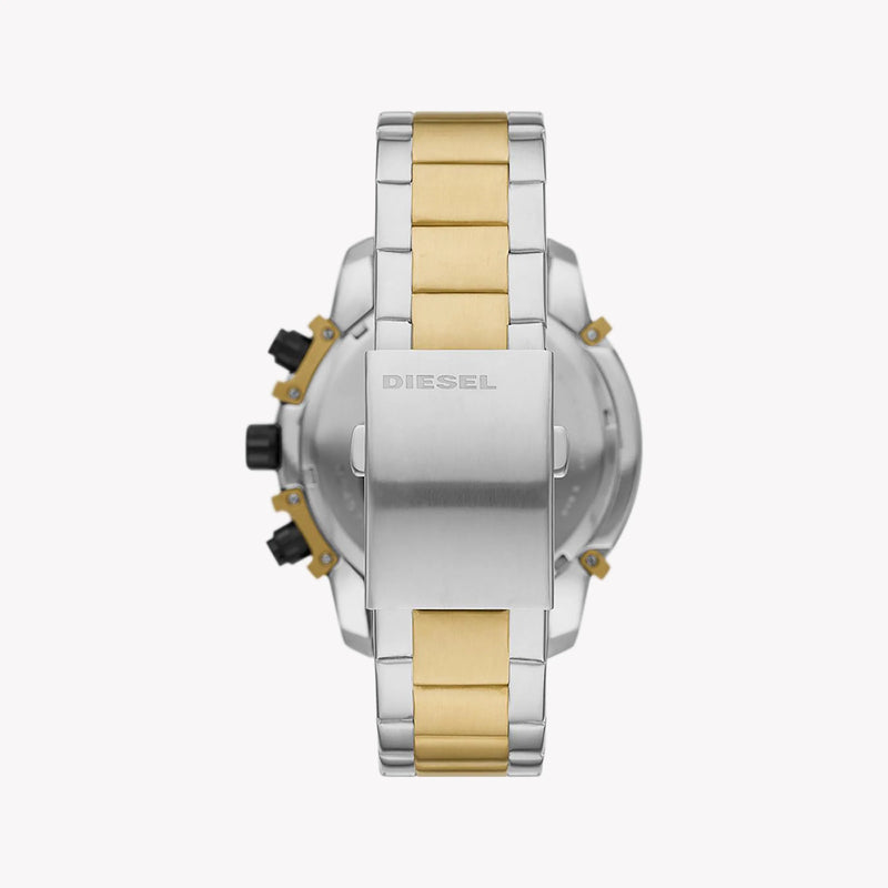 Diesel Men's Silver & Gold Stainless Steel Watch, Black Dial | Dz4577 by i-watch