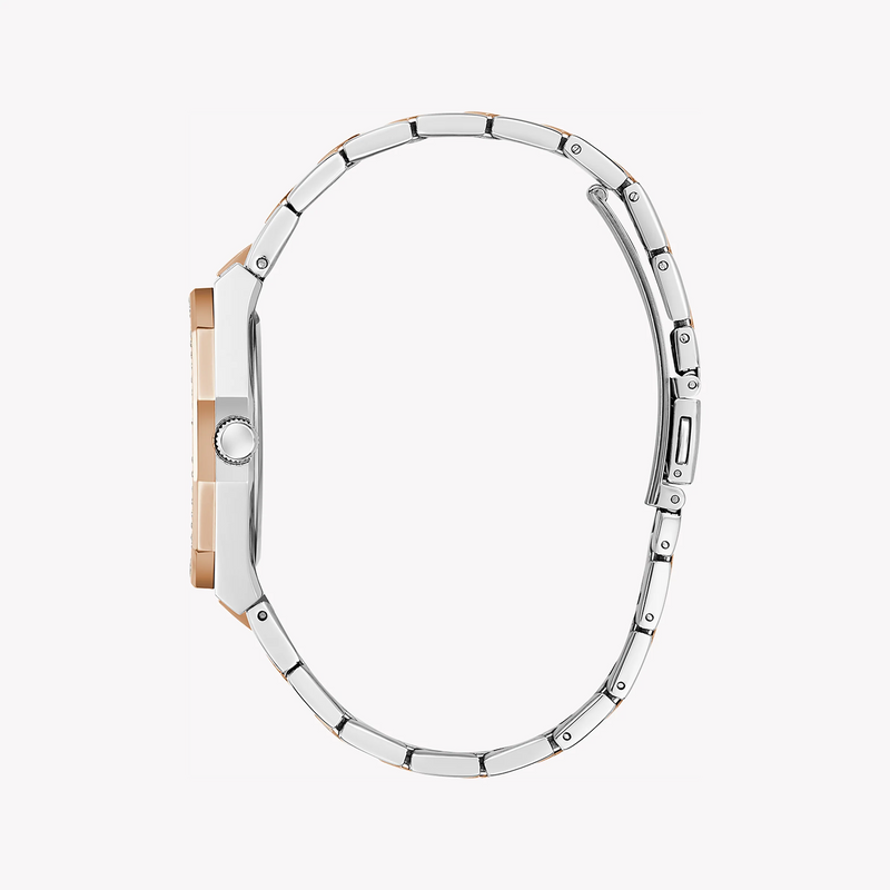 Guess Women's Silver/Rose Gold Watch, White Dial | Gw0770l5 by i-watch