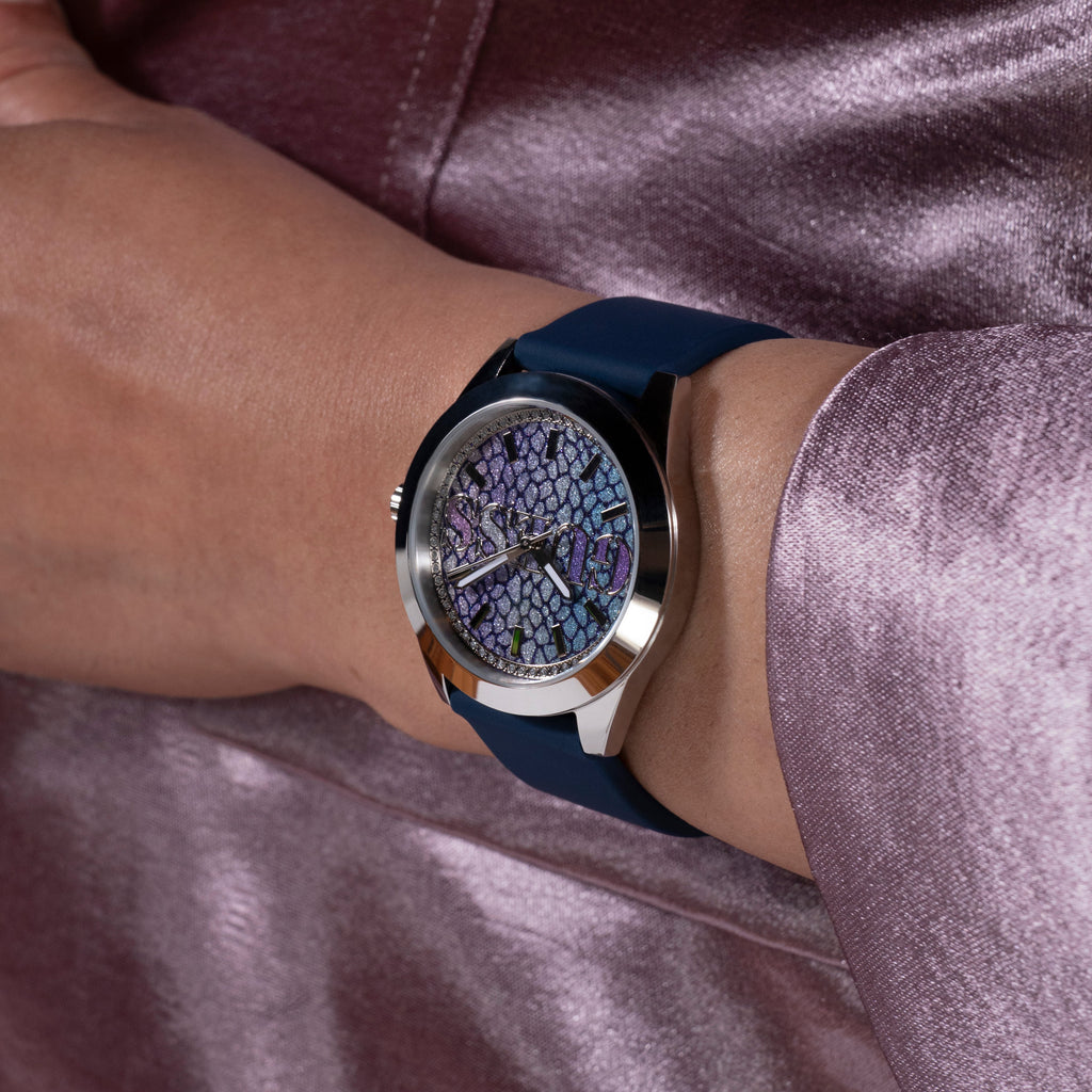 GUESS GW0749L1 VIBRANT CHARM - STYLISH WOMEN'S WATCH WITH MULTICOLOR DIAL & BLUE SILICONE BAND-i-Watch-5