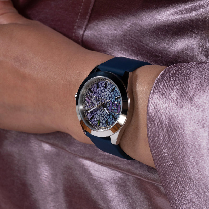 Guess Women's Silver Watch, Multicolor Dial | Gw0749l1 by i-watch