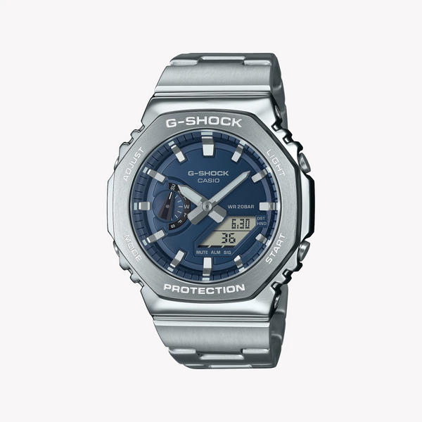 Casio G-Shock Men's Stainless Steel, Blue Dial | Gm-2110d-2ber