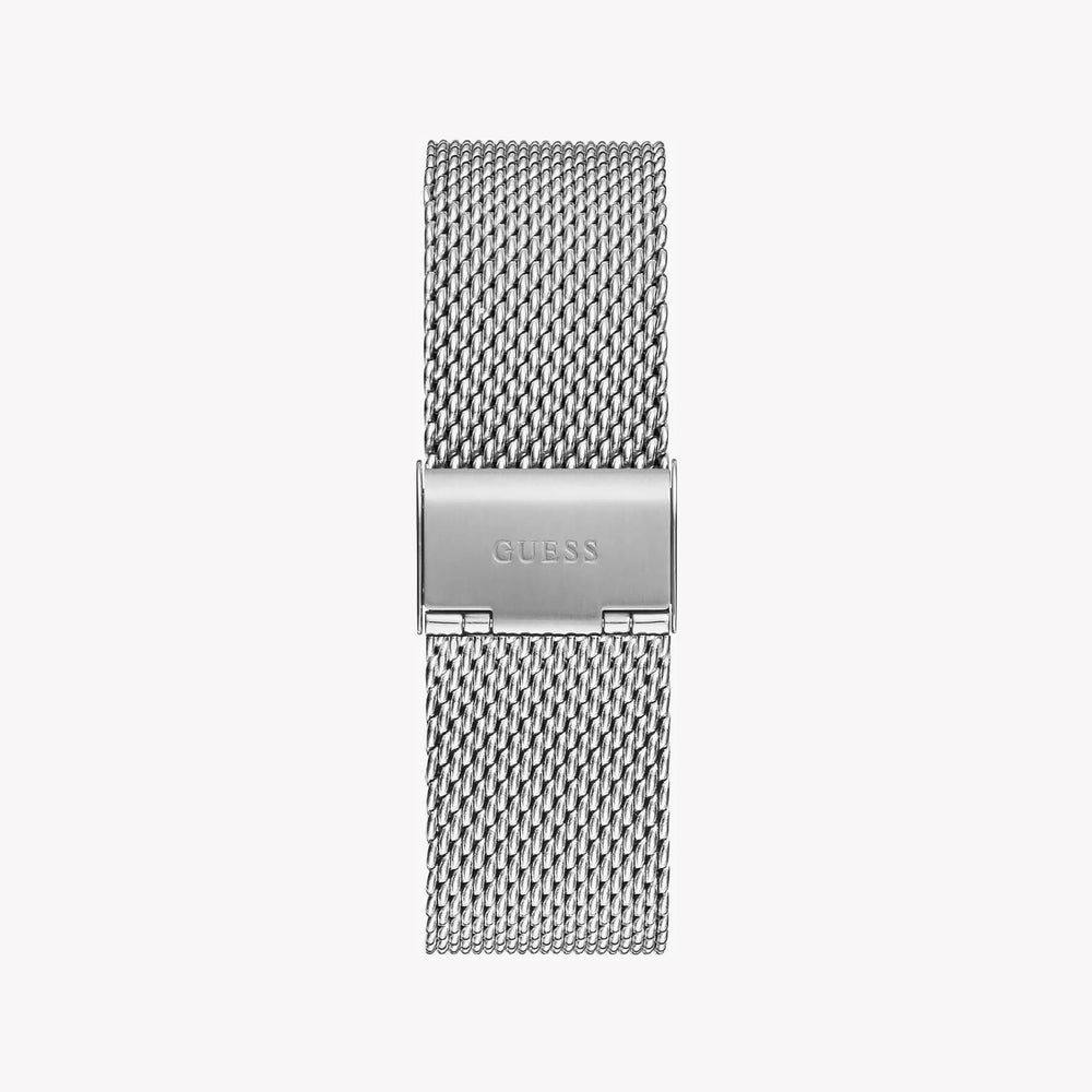 Guess Women's Silver Steel Watch, Black Dial | Gw0710g1 by i-watch
