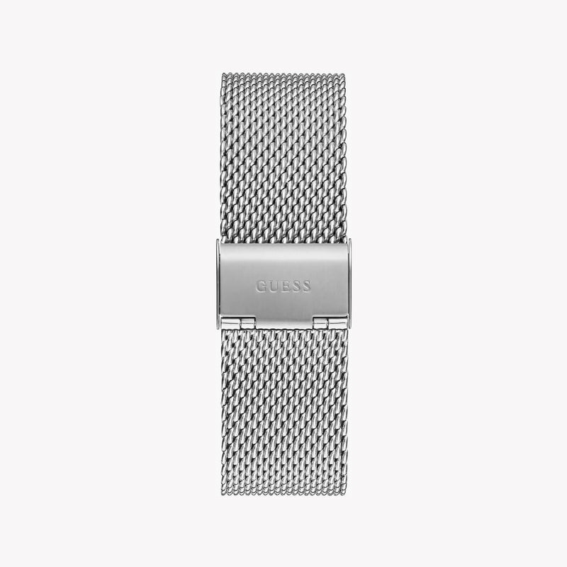 Guess Women's Silver Steel Watch, Black Dial | Gw0710g1 by i-watch
