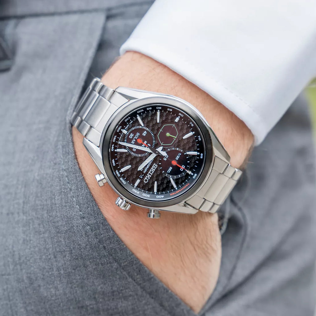 SEIKO SSC803P1 Men's Solar Watch - Stylish & Functional-i-Watch-2