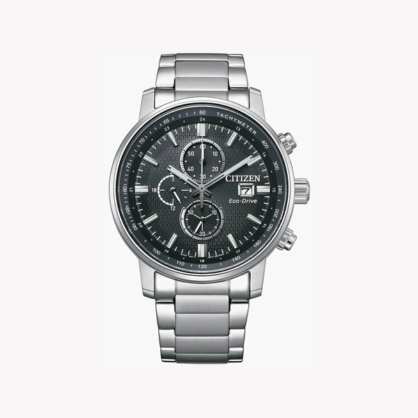 Dynamic Precision Men's Stainless Steel Watch, Black Dial | Ca0840-87e by i-watch