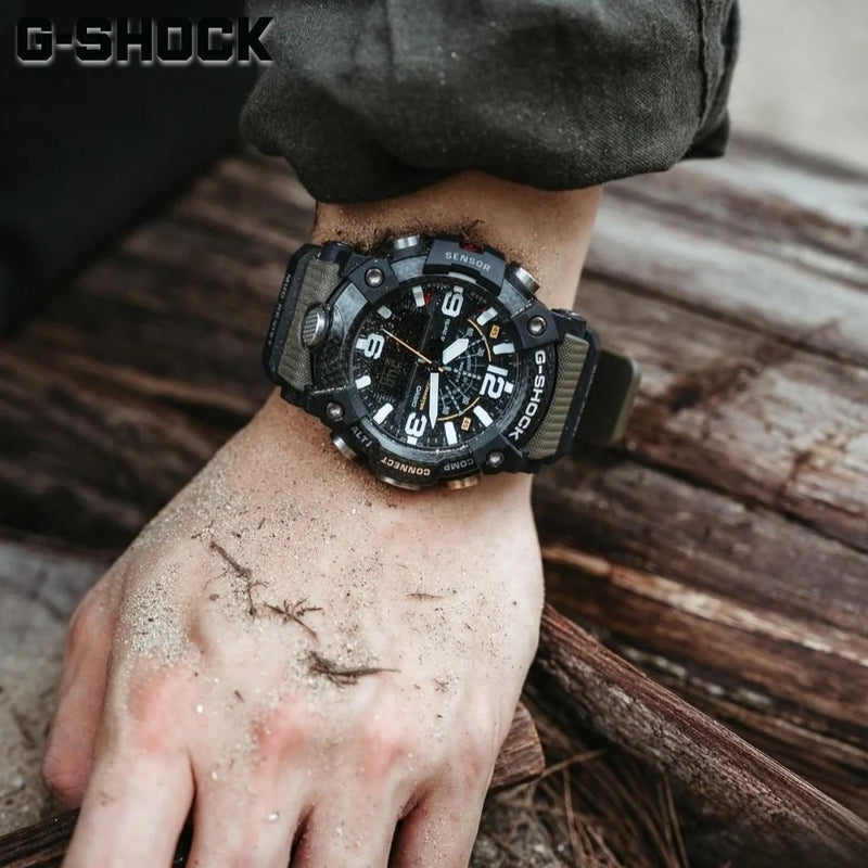 Casio G-Shock Gg-B100-1a3dr Sporty Strength - Adventure-Ready Men's Watch With Black Case And Vibrant Green Band by i-watch