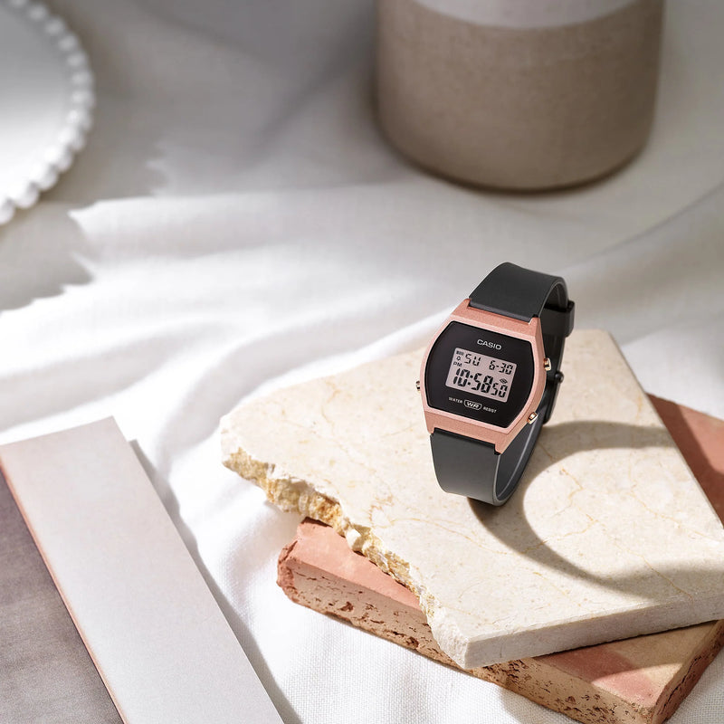 Casio Unisex Rose Gold & Gray Resin Watch | Lw-204-1adf by i-watch