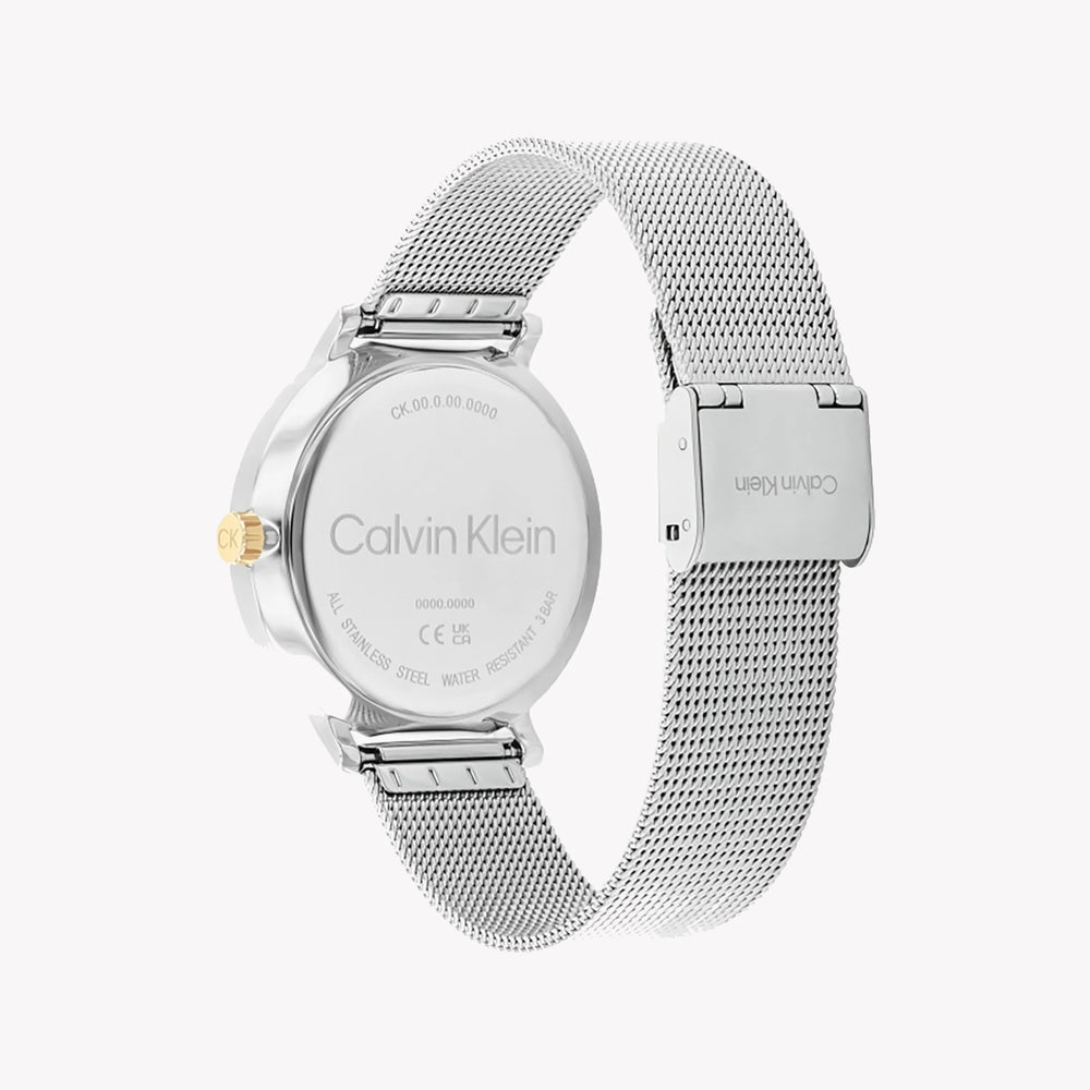 Ck Calvin Klein Women's Silver Stainless Steel Watch, White Dial | K2g27126x by i-watch
