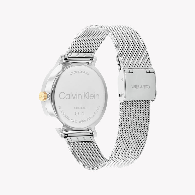 Ck Calvin Klein Women's Silver Stainless Steel Watch, White Dial | K2g27126x by i-watch