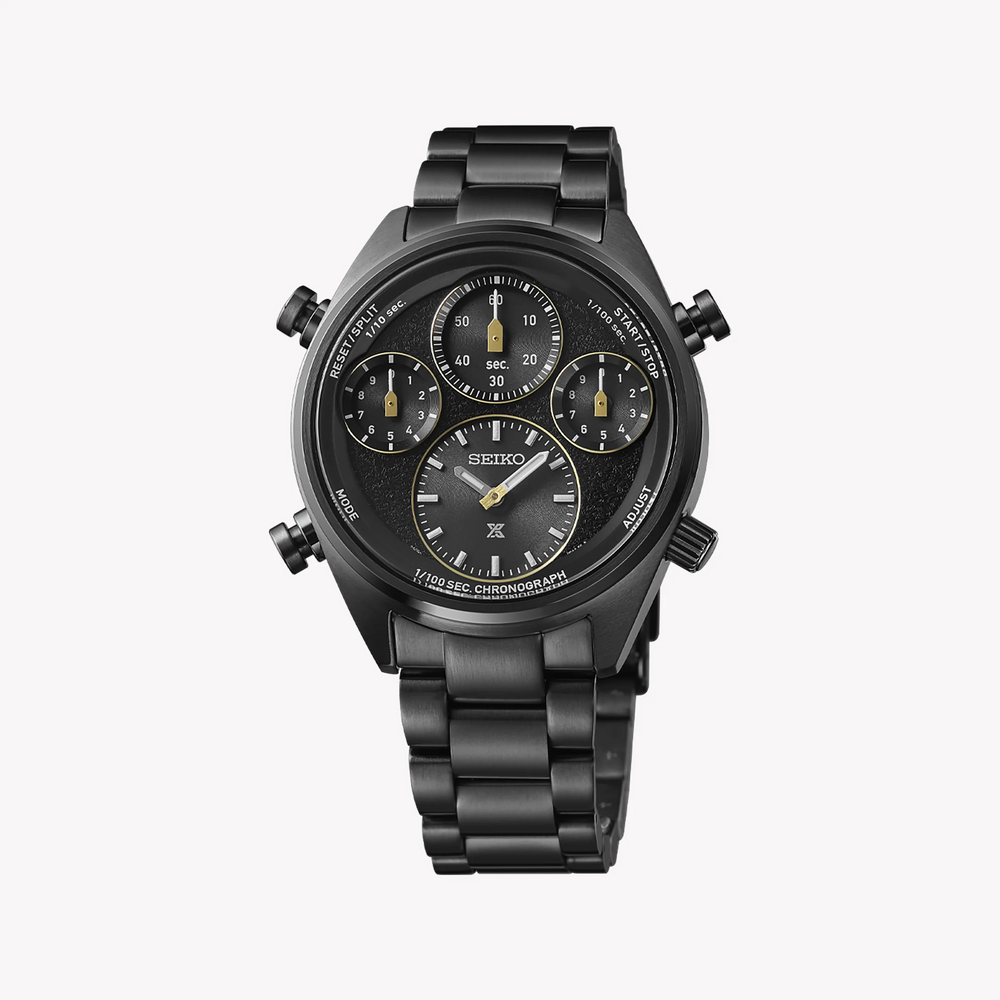 Seiko Prospex Men's Black Stainless Steel Watch, Black Dial | Sfj007p1 by i-watch