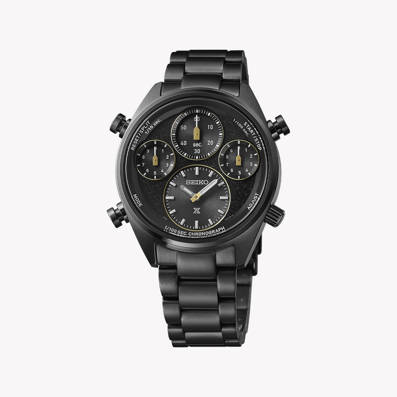 Seiko Prospex Men's Black Stainless Steel Watch, Black Dial | Sfj007p1 by i-watch