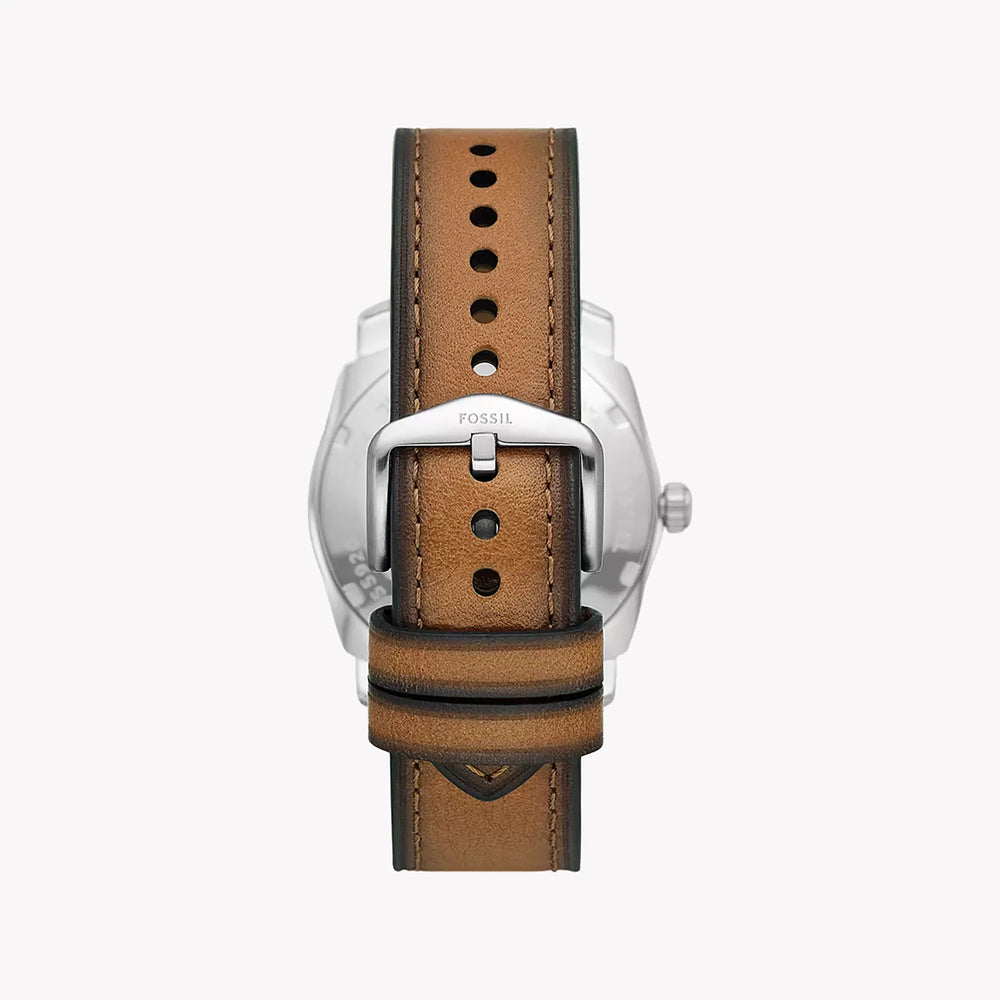 Fossil Men's Silver Stainless Steel, Brown Leather | Fs5920 by i-watch