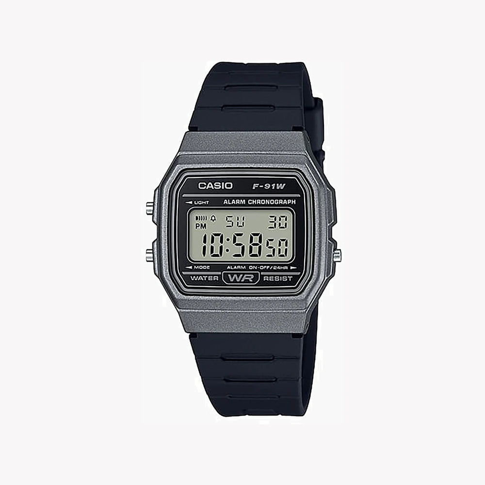 CASIO F-91WM-1B BOLD TIMEKEEPER - SPORTY & FUNCTIONAL MEN'S WATCH with Rugged Design and Precision Features