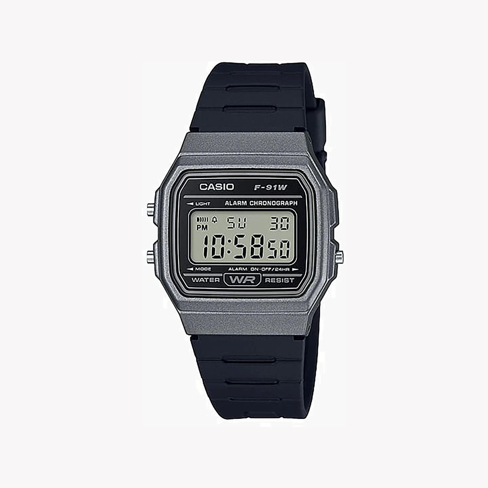 CASIO F-91WM-1B BOLD TIMEKEEPER - SPORTY & FUNCTIONAL MEN'S WATCH with Rugged Design and Precision Features