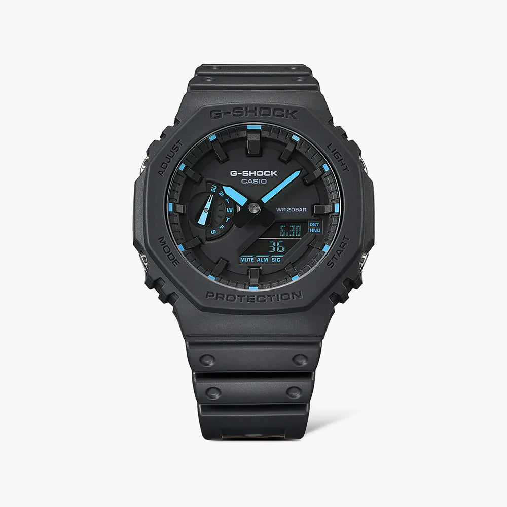 G-Shock Men's Black Resin Watch, Octagonal Design | Ga-2100-1a2dr by i-watch