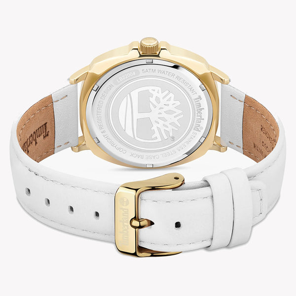 Timberland Men's Gold Watch, Beige Dial, Leather Band | Tdwlb2200403 by i-watch