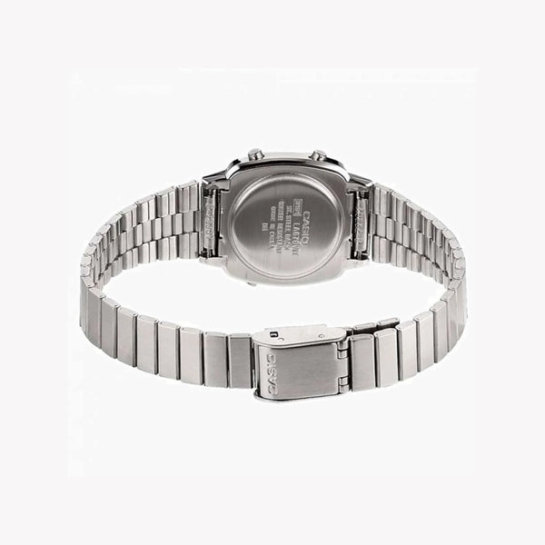 Casio Unisex Silver Resin Watch, Stainless Steel Band | La670wa-2df by i-watch